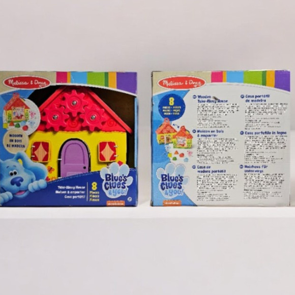 Melissa and Doug Blues Clues Take Along House 8 Piece Set NWT - Picture 3 of 9
